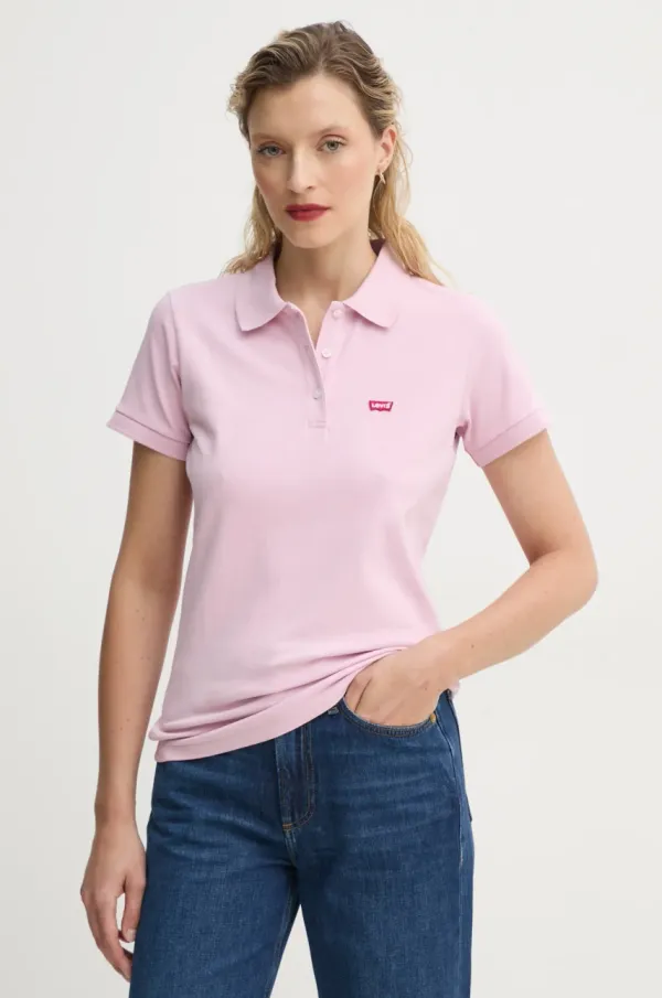 Levi's Polo majica Levi's LSE_LEVIS HM POLO za žene, boja: ružičasta, 001F2
