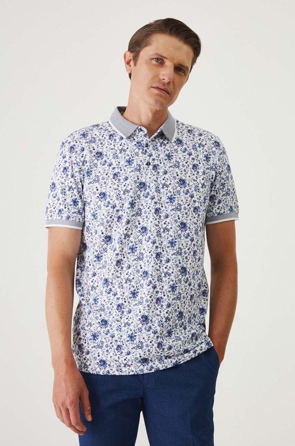 Medicine Polo majica Medicine za muškarce, boja: bijela, s uzorkom