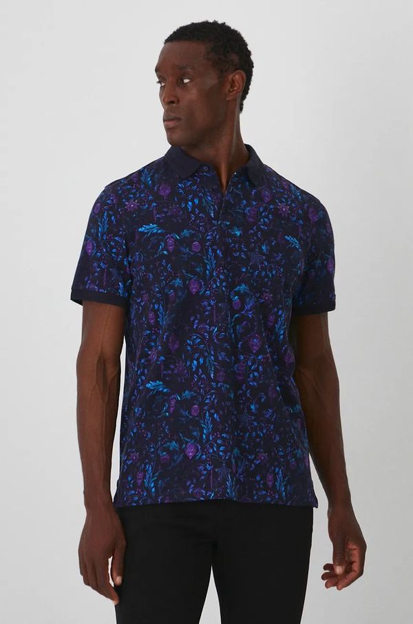 Medicine Polo majica Medicine za muškarce, boja: ljubičasta, s uzorkom