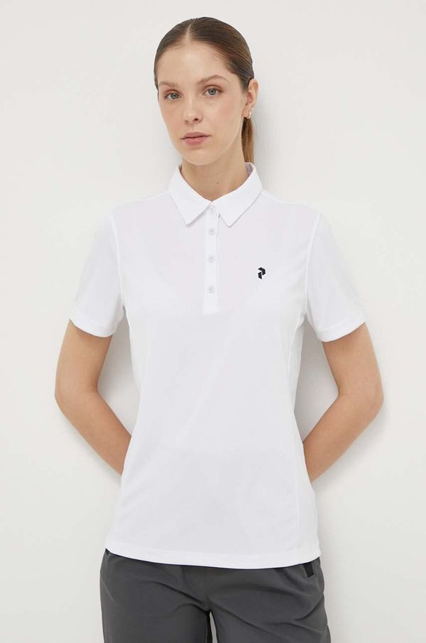 Peak Performance Polo majica Peak Performance za žene, boja: bijela
