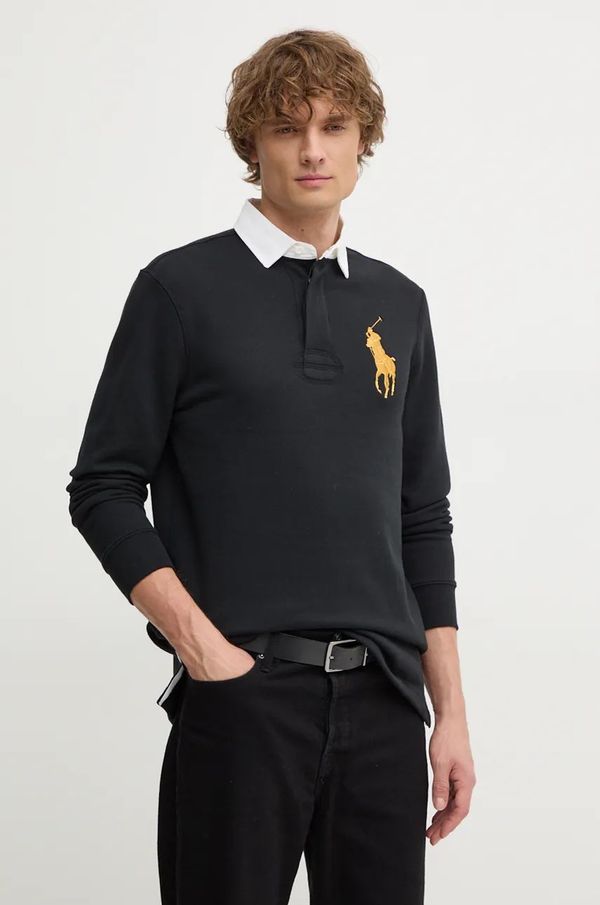 Polo Ralph Lauren Polo majica Polo Ralph Lauren za muškarce, boja: crna, bez uzorka, 710952240