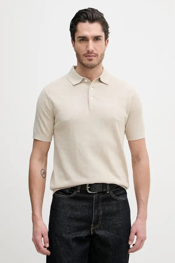 Barbour Polo majica s dodatkom lana Barbour Muston