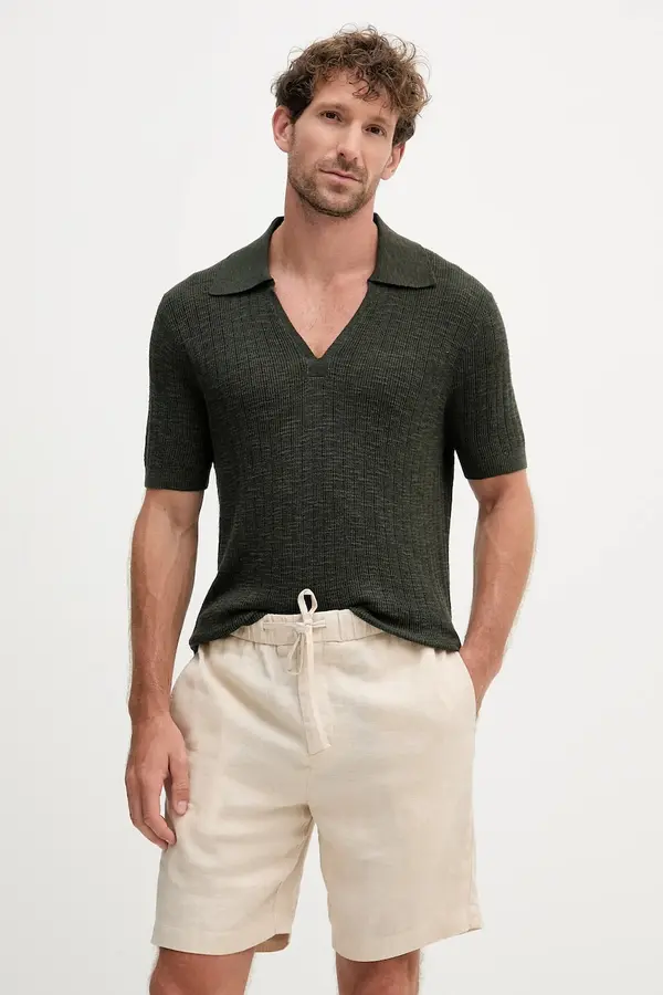 Frescobol Carioca Polo majica s dodatkom lana Frescobol Carioca