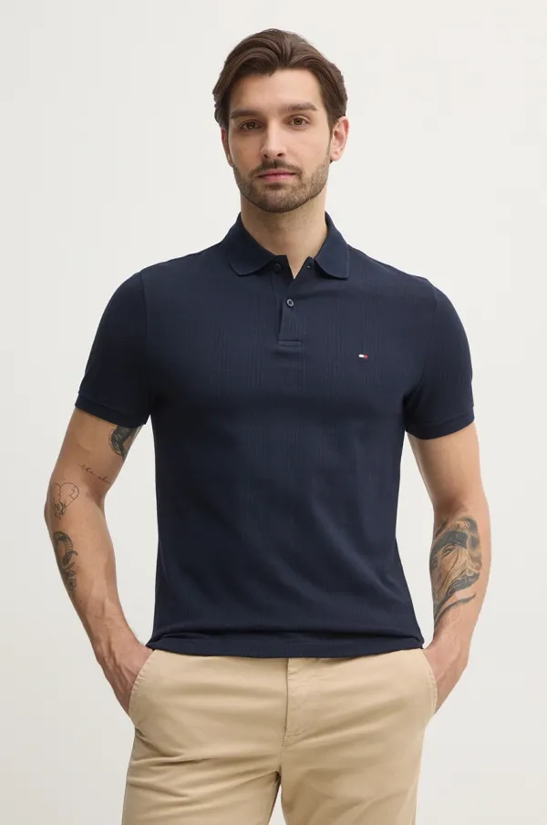 Tommy Hilfiger Polo majica Tommy Hilfiger za muškarce, boja: tamno plava, bez uzorka, MW0MW38951