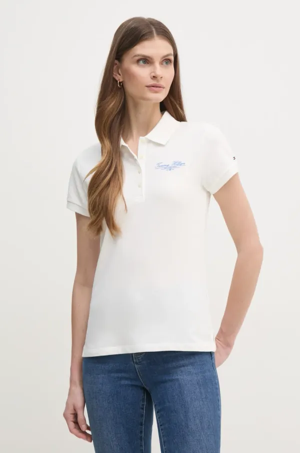 Tommy Hilfiger Polo majica Tommy Hilfiger za žene, boja: bijela, WW0WW45429