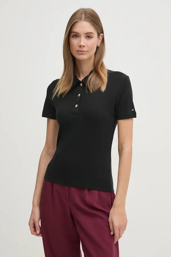Tommy Hilfiger Polo majica Tommy Hilfiger za žene, boja: crna, WW0WW44446