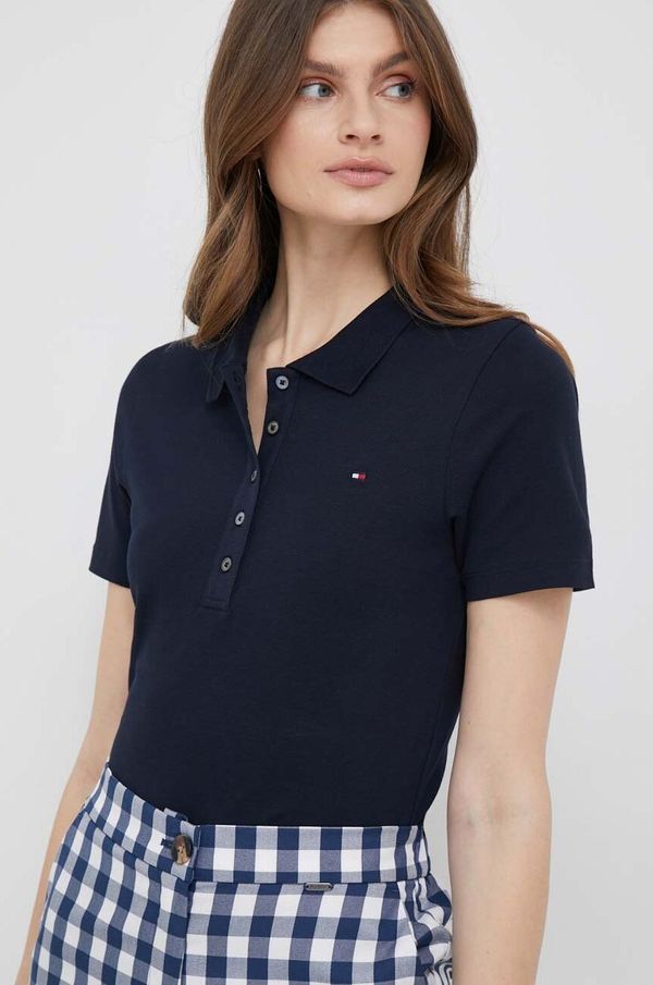 Tommy Hilfiger Polo majica Tommy Hilfiger za žene, boja: tamno plava