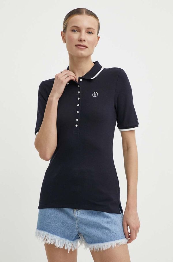Tommy Hilfiger Polo majica Tommy Hilfiger za žene, boja: tamno plava, WW0WW41288