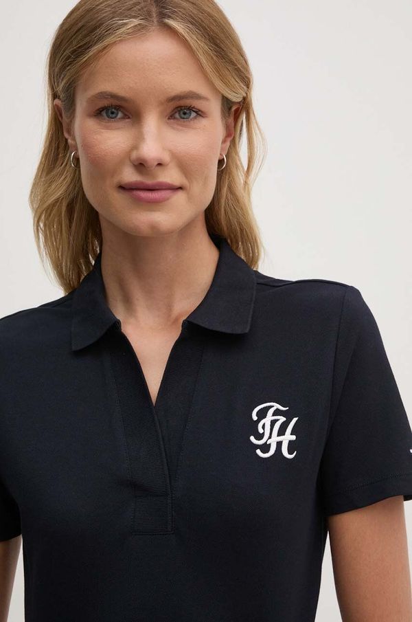 Tommy Hilfiger Polo majica Tommy Hilfiger za žene, boja: tamno plava, WW0WW42607