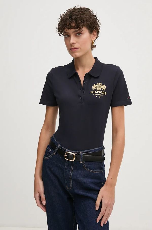 Tommy Hilfiger Polo majica Tommy Hilfiger za žene, boja: tamno plava, WW0WW43609