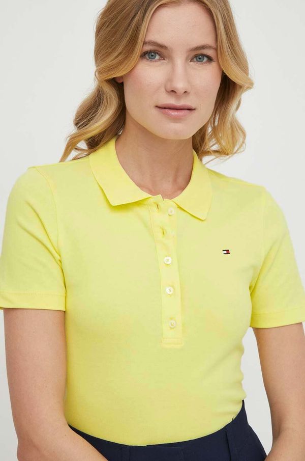 Tommy Hilfiger Polo majica Tommy Hilfiger za žene, boja: žuta, WW0WW37823
