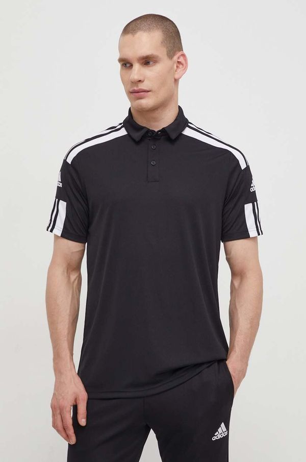 adidas Performance Polo majica za vježbanje adidas Performance Squadra 21 boja: crna, s tiskom
