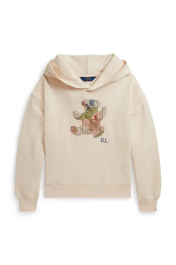 Polo Ralph Lauren Polo Ralph Lauren dukserica sa kapuljačom za djecu od pamuka
