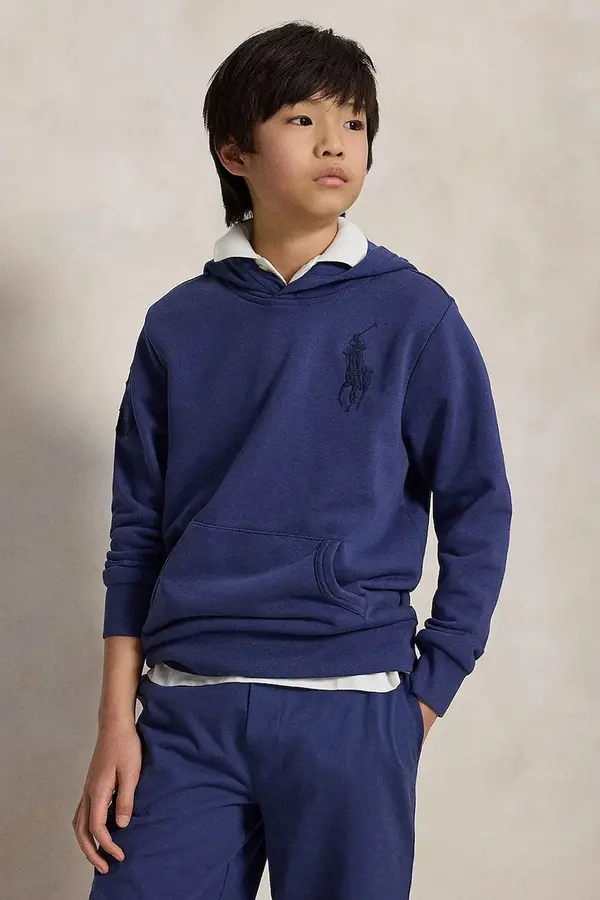 Polo Ralph Lauren Polo Ralph Lauren dukserica sa kapuljačom za djecu s pamukom