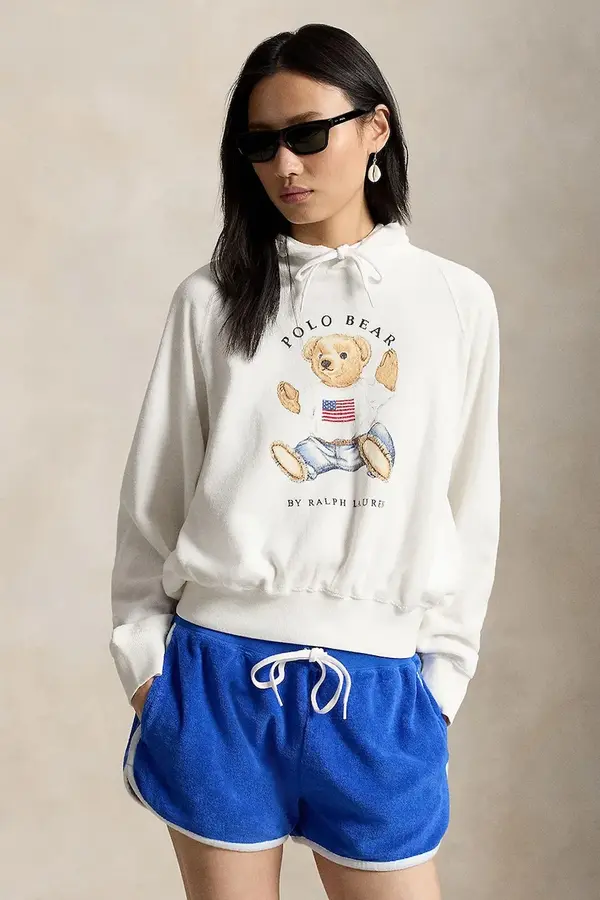 Polo Ralph Lauren Polo Ralph Lauren dukserica sa kapuljačom za žene od pamuka