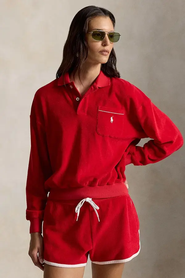 Polo Ralph Lauren Polo Ralph Lauren dukserica za žene od pamuka LT WT COTTON TERRY-KNT-POLO