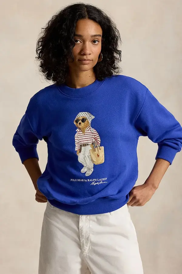 Polo Ralph Lauren Polo Ralph Lauren dukserica ženska od pamuka ISLAND FLC-KNT-SWEATSHIRT