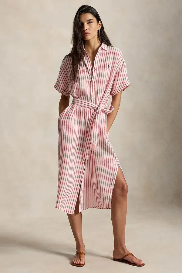 Polo Ralph Lauren Polo Ralph Lauren haljina u stilu košulje od lana