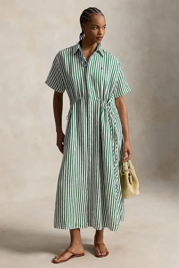 Polo Ralph Lauren Polo Ralph Lauren haljina u stilu košulje s lanom