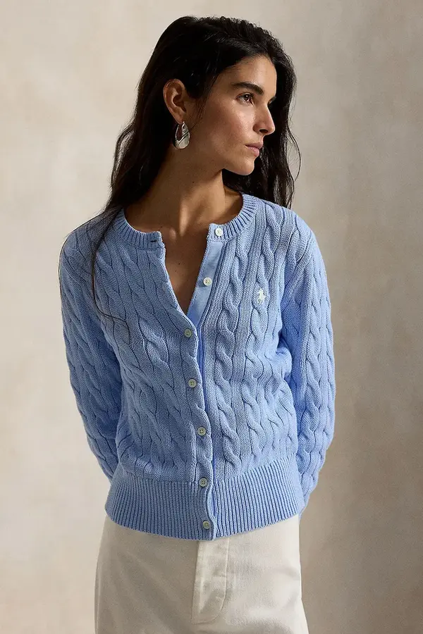 Polo Ralph Lauren Polo Ralph Lauren kardigan za žene od pamuka COTTON-LSL-CRD