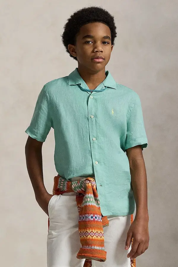 Polo Ralph Lauren Polo Ralph Lauren košulja za djecu od lana