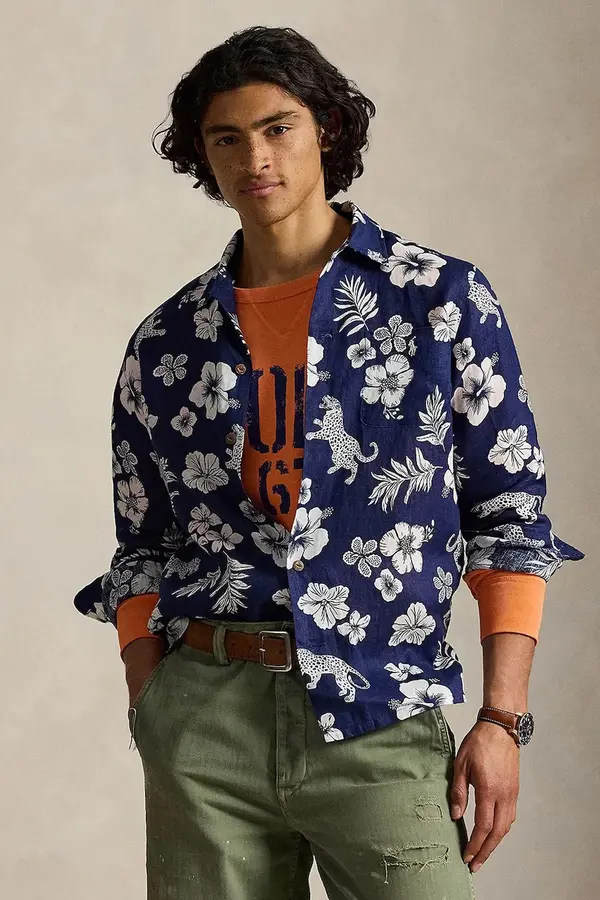Polo Ralph Lauren Polo Ralph Lauren košulja za muškarce od lana