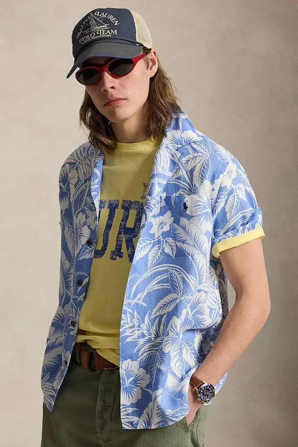 Polo Ralph Lauren Polo Ralph Lauren košulja za muškarce od lana