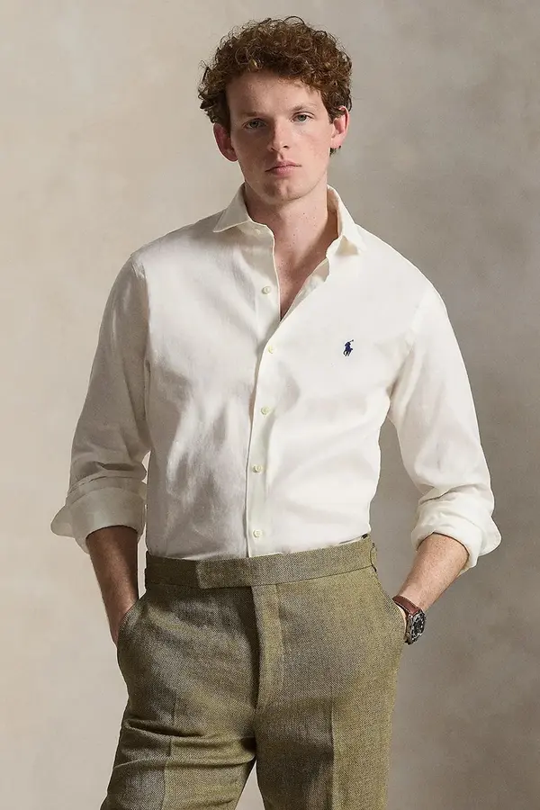 Polo Ralph Lauren Polo Ralph Lauren košulja za muškarce s lanom
