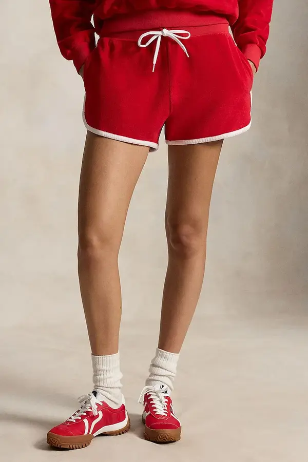 Polo Ralph Lauren Polo Ralph Lauren kratke hlače ženske od pamuka LT WT COTTON TERRY-KNT-SHORTS