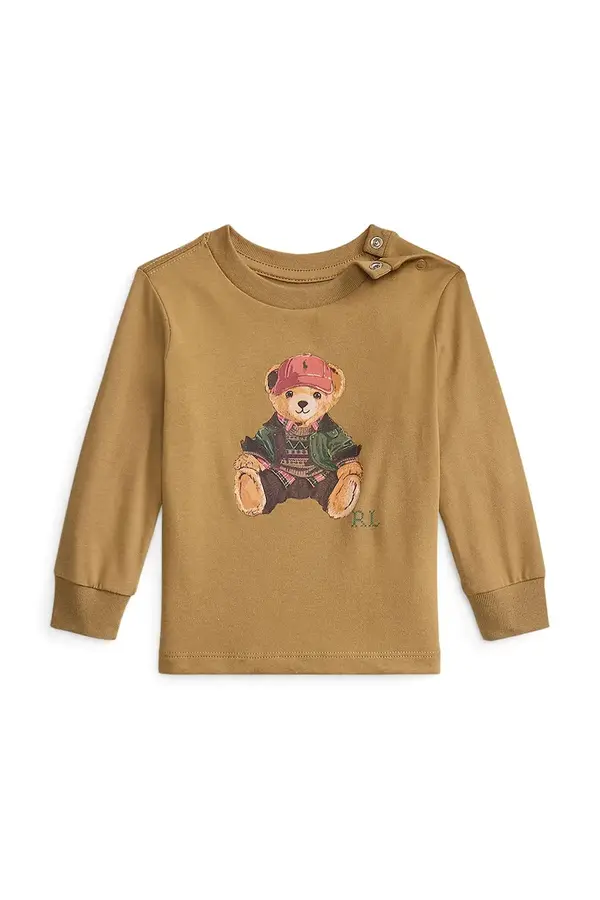 Polo Ralph Lauren Polo Ralph Lauren majica dugih rukava za bebe od pamuka