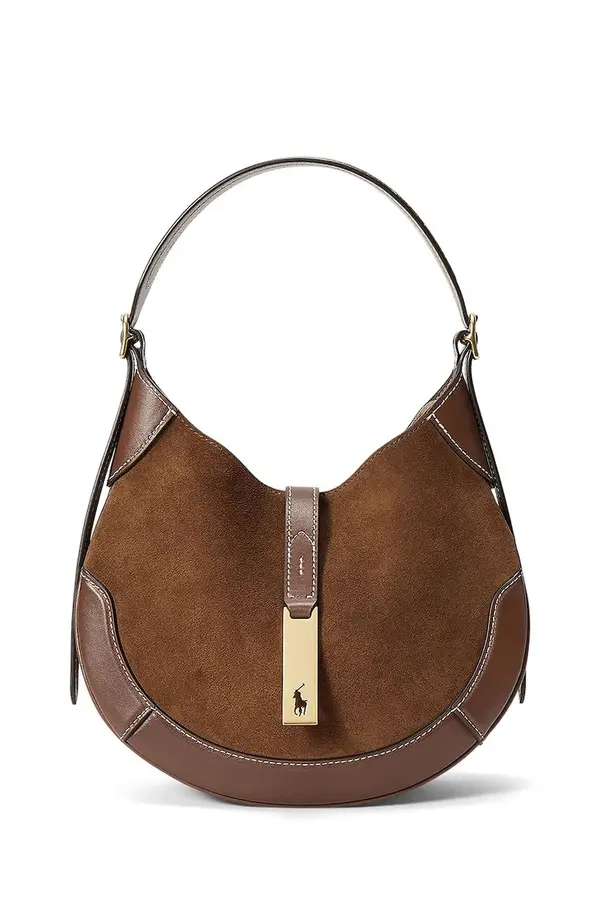 Polo Ralph Lauren Polo Ralph Lauren mala torba hobo ženska kožna