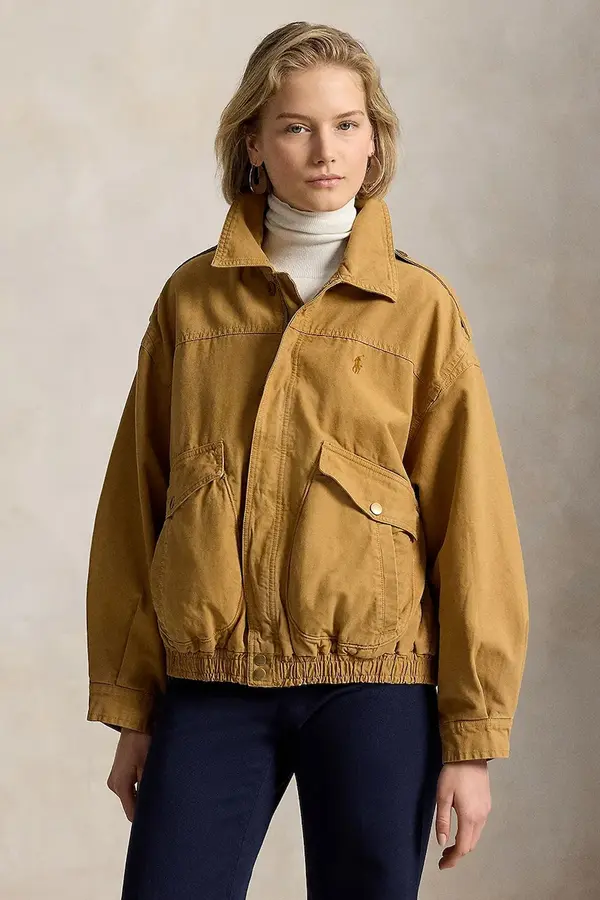 Polo Ralph Lauren Polo Ralph Lauren prijelazna jakna za žene od pamuka
