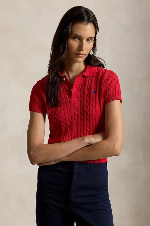 Polo Ralph Lauren Polo Ralph Lauren pulover kratkih rukava za žene pamučni