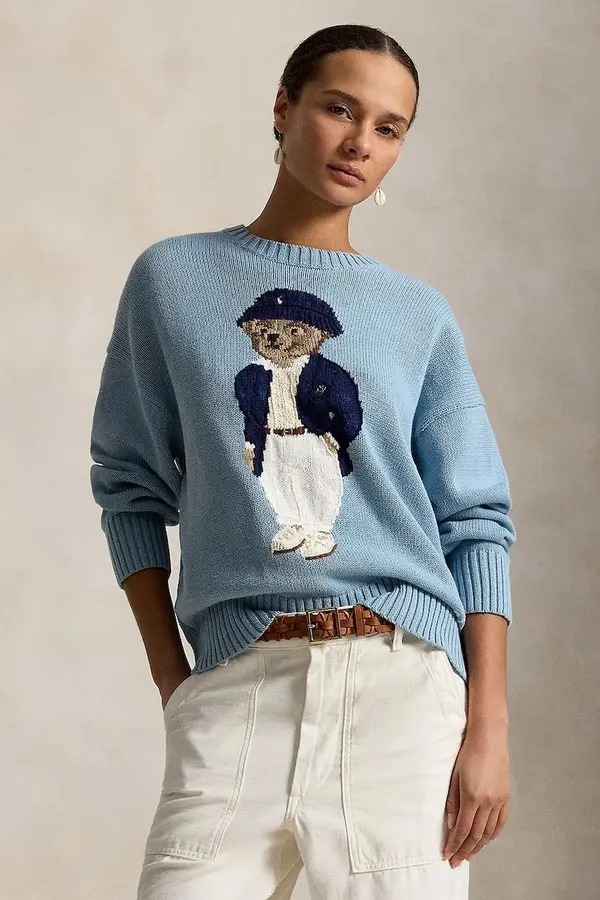 Polo Ralph Lauren Polo Ralph Lauren pulover za žene od pamuka