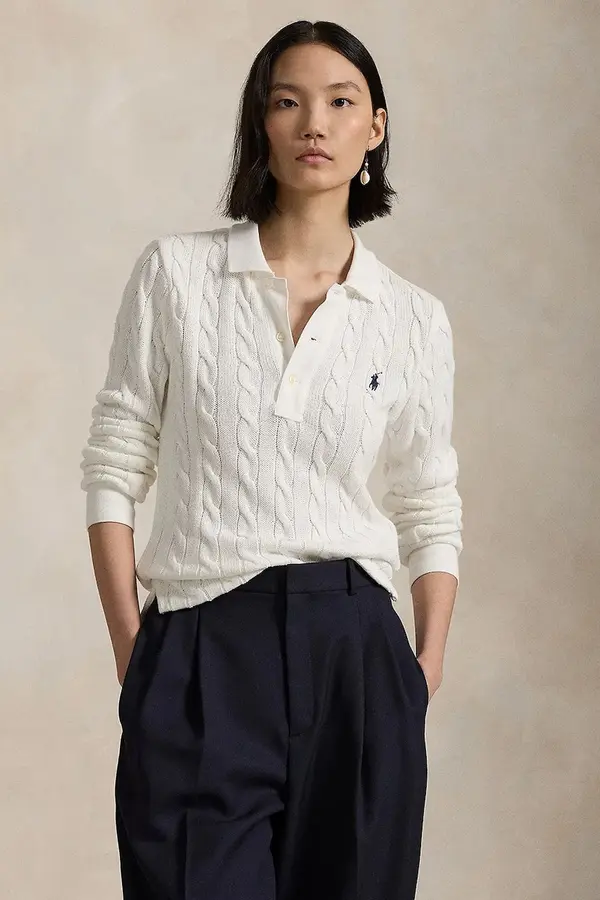 Polo Ralph Lauren Polo Ralph Lauren pulover za žene od pamuka