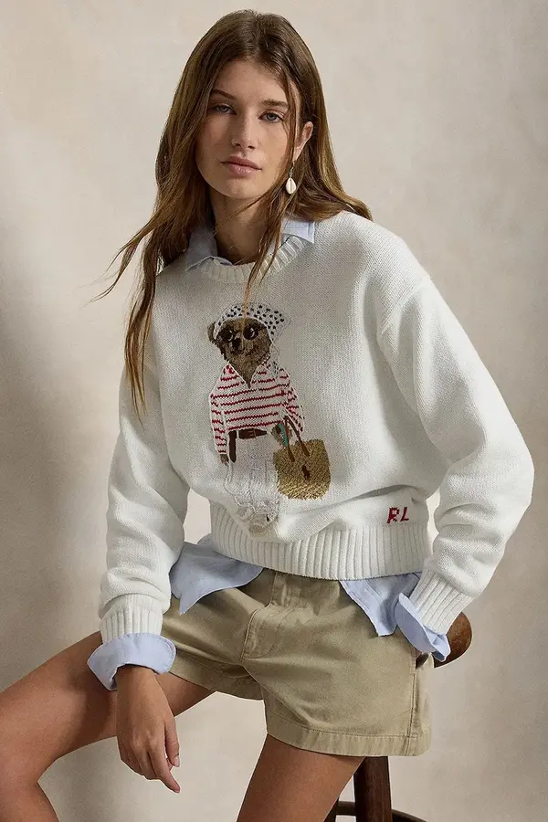 Polo Ralph Lauren Polo Ralph Lauren pulover za žene od pamuka