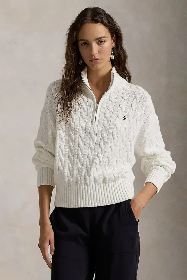 Polo Ralph Lauren Polo Ralph Lauren pulover za žene od pamuka