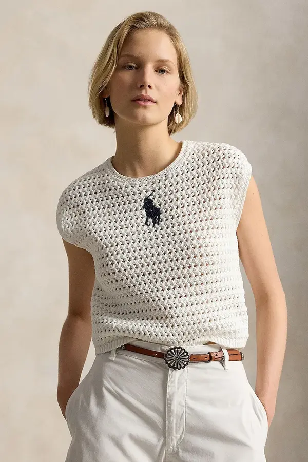 Polo Ralph Lauren Polo Ralph Lauren pulover za žene od pamuka