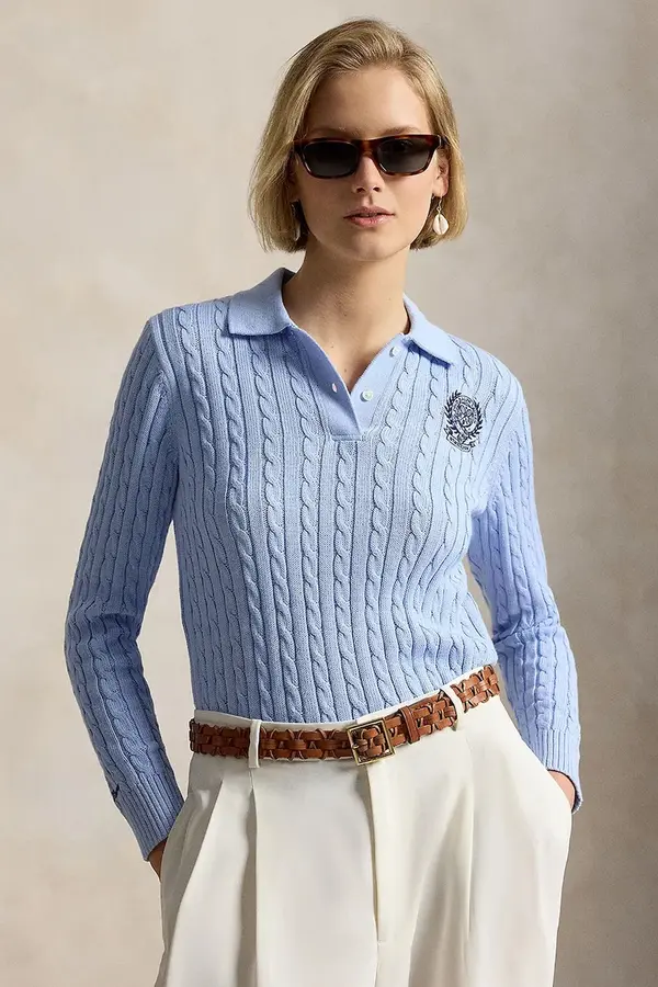 Polo Ralph Lauren Polo Ralph Lauren pulover za žene od pamuka