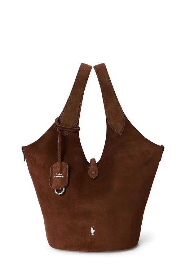 Polo Ralph Lauren Polo Ralph Lauren shopper torba za žene od brušene kože