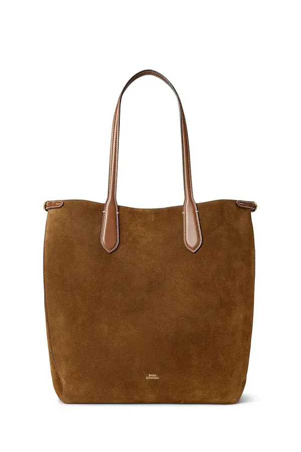 Polo Ralph Lauren Polo Ralph Lauren shopper torba ženska od brušene kože