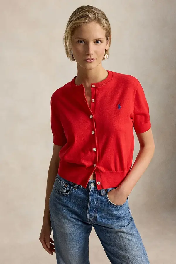 Polo Ralph Lauren Polo Ralph Lauren vesta ženska s pamukom