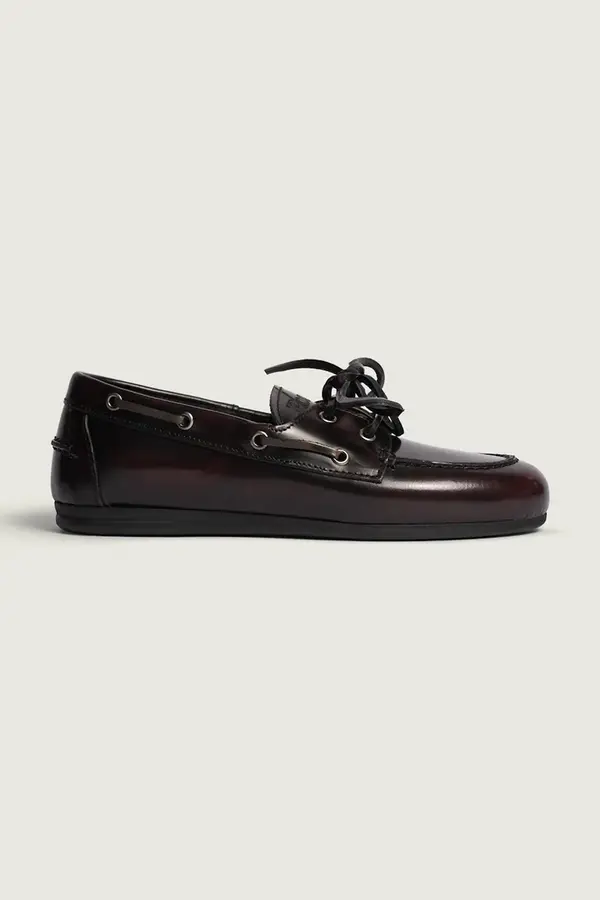 Posa Posa mokasnike za žene od kože Boat Loafer
