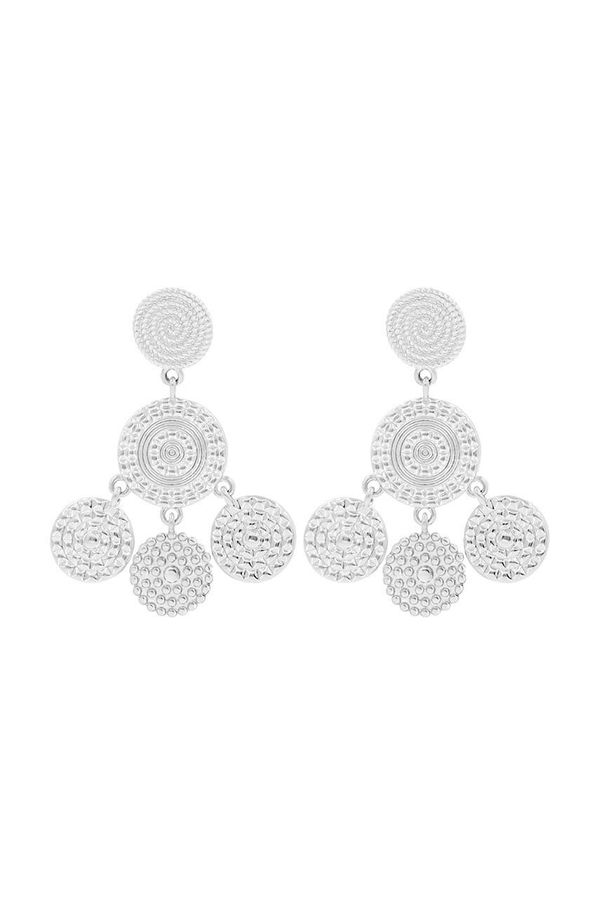 Lilou Posrebrene naušnice Lilou Boho