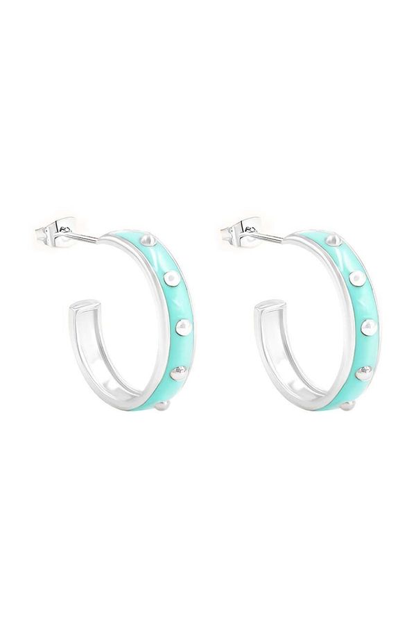 Lilou Posrebrene naušnice Lilou Colors