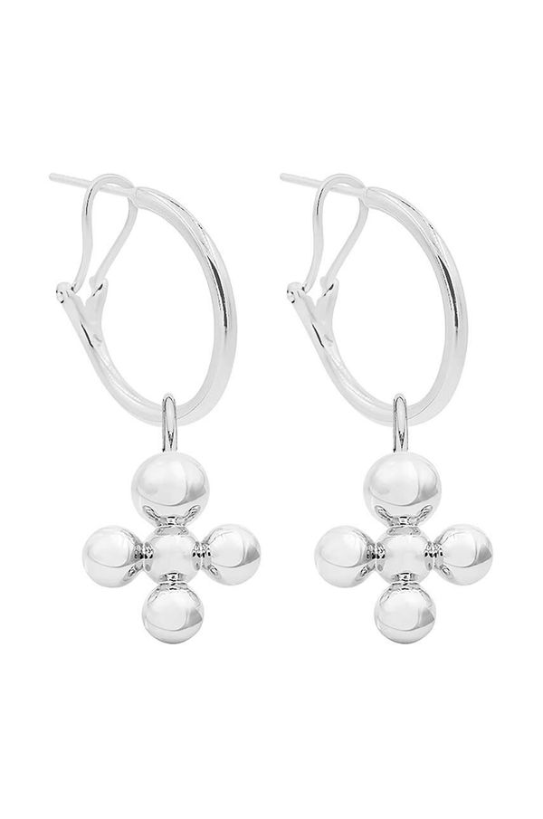 Lilou Posrebrene naušnice Lilou Luck