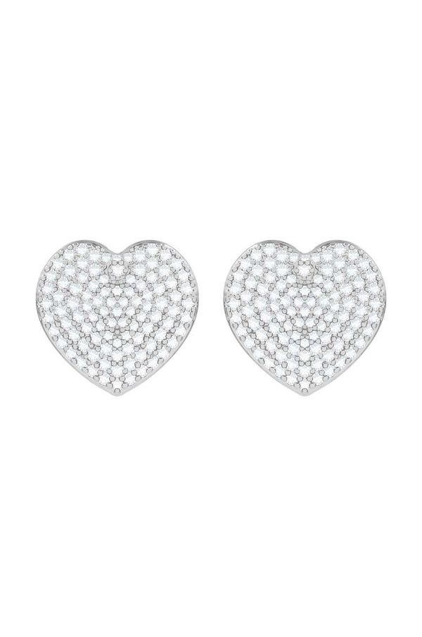 Lilou Posrebrene naušnice Lilou Microsetting