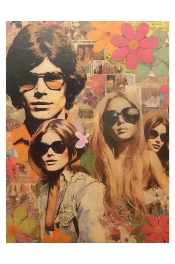 HARTMAN Poster AI art HARTMAN 60's Collages 08, 30 x 40 cm