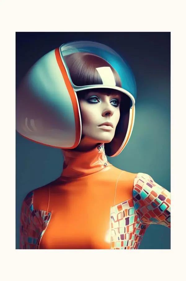 HARTMAN Poster AI art HARTMAN Retro Futue 30 x 40 cm