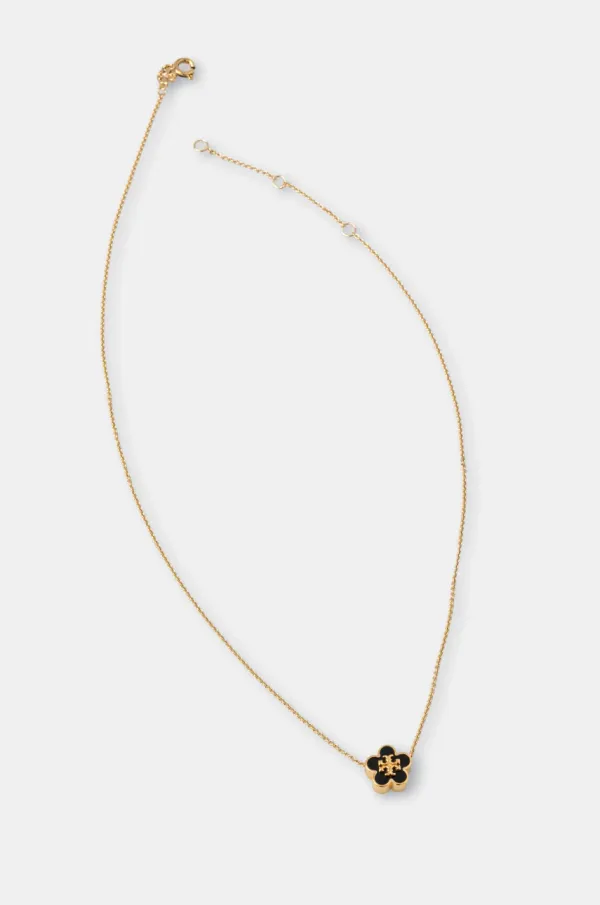 Tory Burch Pozlaćena ogrlica Tory Burch Kira Enamel Flower 147287-720
